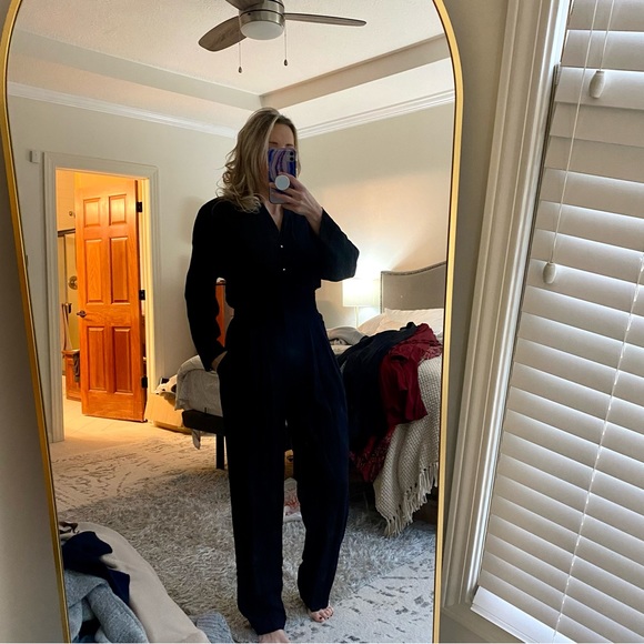 PG Collections Ginger Bort Pants - Vintage PG Collections Ginger Bort black lace back Jumpsuit